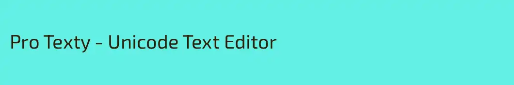 Pro Texty - Unicode Text Editor